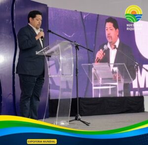 El Viceministro de Producción Agropecuaria y Desarrollo Rural, Javier Chon Lama en EXPO CEBÚ 2026