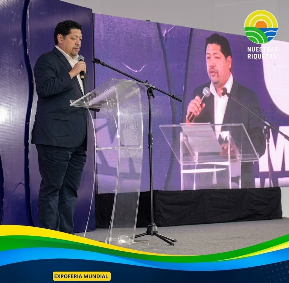 El Viceministro de Producción Agropecuaria y Desarrollo Rural, Javier Chon Lama en EXPO CEBÚ 2026